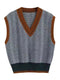 Colorful Wave Striped Knitted Vest