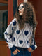 Sweetie Heart-shaped Jacquard Knitwear