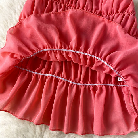 Camisole&Skirt Ruffled Niche 2Pcs