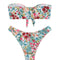 Floral Split Triangle Spa  Bikini