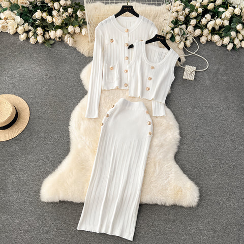 Cardigan&Vest&Skirt Metal Button 3Pcs