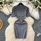 High-end Beaded Slim Knitted Dress