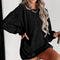 Casual Round Collar Oversized Sweatshirt