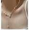 Silver Pearl Tassel Bracelet and Collarbone Chain