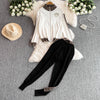 Zipped Cardigan&Trousers Jacquard 2Pcs