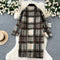 Two-sided Wearable Thickened Plaid Coat