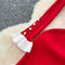 Doll Collar Ruffled Fishtail Knitted Dress