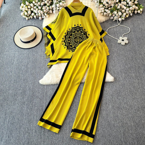 Cardigan&Sweater&Trousers Knitted 3Pcs