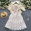 Sweetie Lace Trim Floral Dress