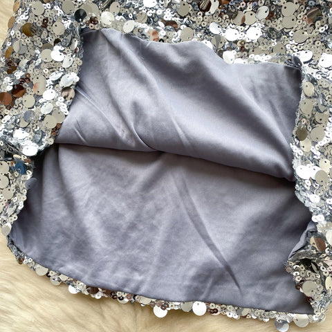Halter Top&Skirt Sequined 2Pcs