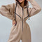 Color Blocking Hooded Jumpsuits