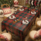 Snowflake Moose Christmas Tablecloth