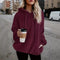 Hooded Drawstring Fleece Sweatshirt