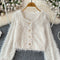 Fairy Sequin Fringed Short Cardigan