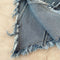 Irregular Design Furry Denim Camisole