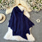 Asymmetric Shawl&Slip Dress 2Pcs