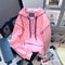 Niche Color-blocking Pink Sweatshirt