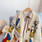 Korean Style Cartoon Thermal Cardigan