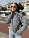 High-end Tweed Zipped Short Jacket