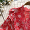 Niche Floral Embroidered Ruffled Dress