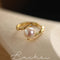 Pearl Bamboo Shape Index Finger Ring