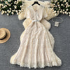 Doll Collar Embroidered Lace Dress