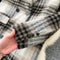 British Style Plaid Thermal Trench Coat