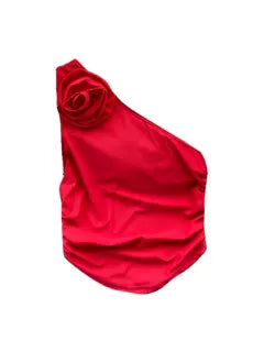 One-shoulder Slant Neckline Camisole Top