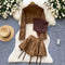 Fringed Top&Jacket&Skirt Niche 3Pcs