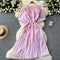 Niche 3d Pink Floral Ruffled Dress