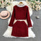 Embroidered Lace Cardigan&Skirt 2Pcs