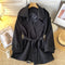 Premium Lace-up Trench Coat