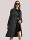 British Style Solid Color Coat