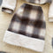 Cutie Bear Hoodie & Plaid Skirt 2Pcs