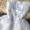 Lace-up Organza Puffy Slip Dress
