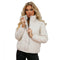 Stand Collar Zipped Quilted Cotton Jacket