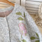 Round Collar Floral Embroidered Cardigan