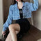 Denim Jacket&Slip Dress 2Pcs