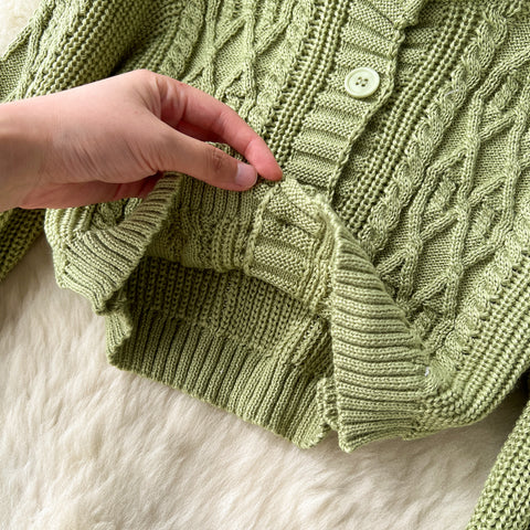 Twisted Cardigan&Skirt Thermal 2Pcs