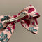 French Vintage Rose Bow Hair Clips