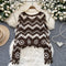 Hollow Crochet Fringed Wave Knitwear