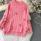 Cutie 3D Strawberry Twisted Sweater