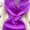 Niche 3D Ruffled Purple Dress