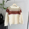 Vintage Loose-fit Jacquard Poplin Sweater