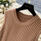 Sleeveless Knitwear&Fishtail Skirt 2Pcs