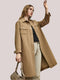 British Style Solid Color Coat