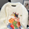 Japanese Style Cartoon Embroidered Sweater