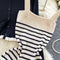 Ruffled Cardigan&Striped Slip Dress 2Pcs