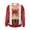 Round Collar Christmas Printed Sweatshirt