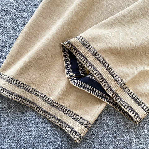 LOGO Embroidered Sweater&Trousers 2Pcs